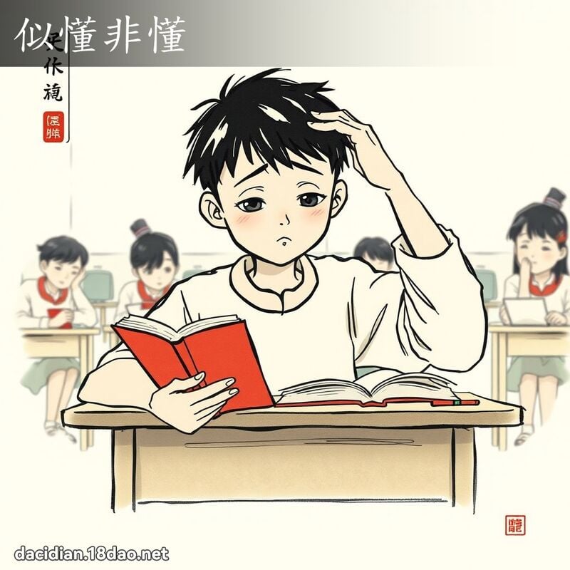 似懂非懂 配图