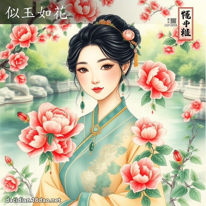 似玉如花 配图