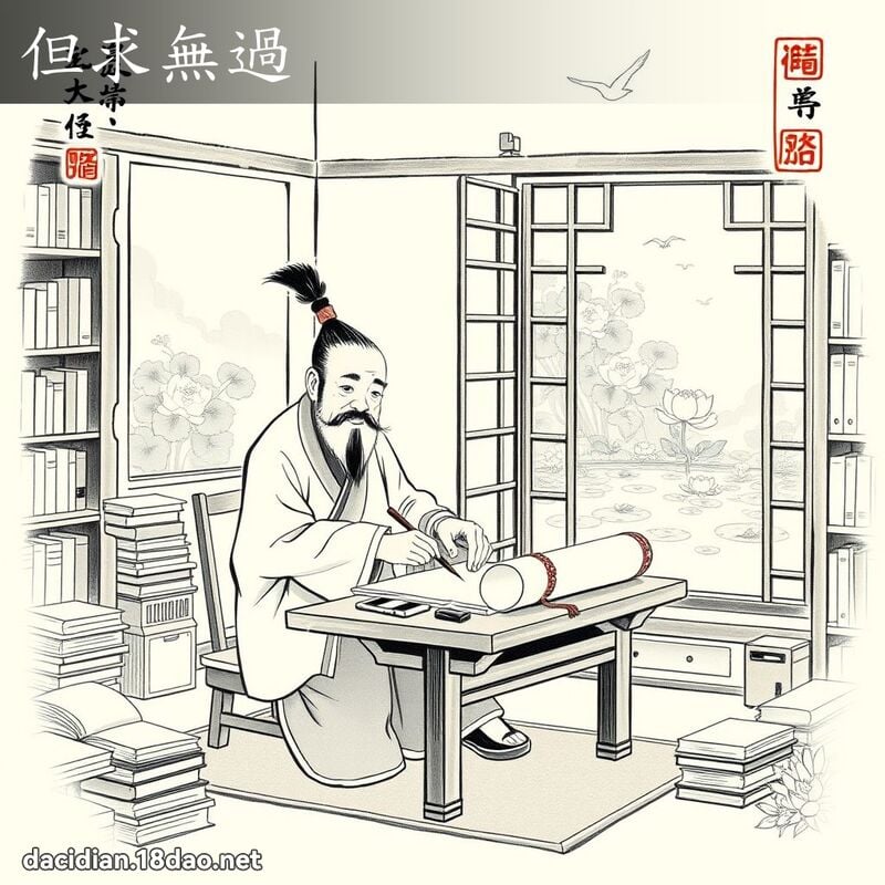 但求无过 配图