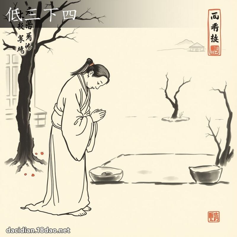 低三下四 配图