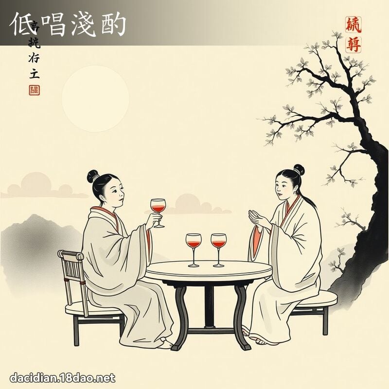 低唱浅酌 配图