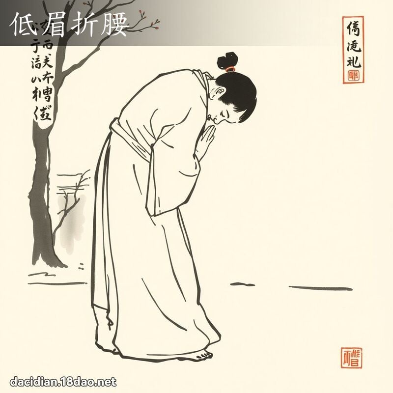 低眉折腰 配图