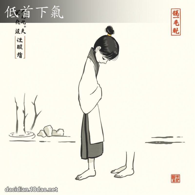 低首下气 配图