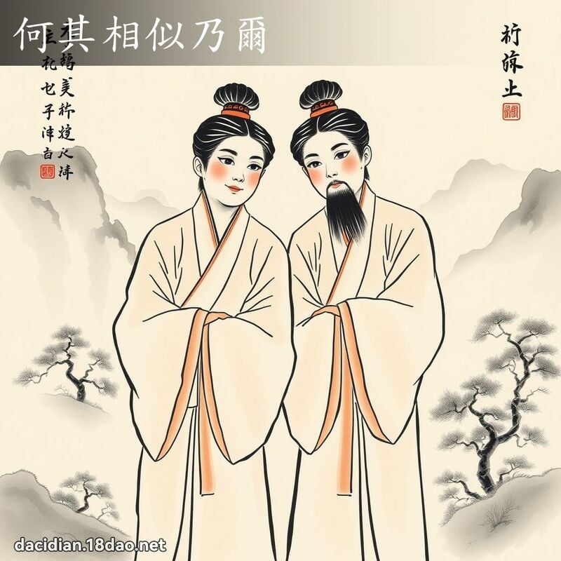 何其相似乃尔 配图