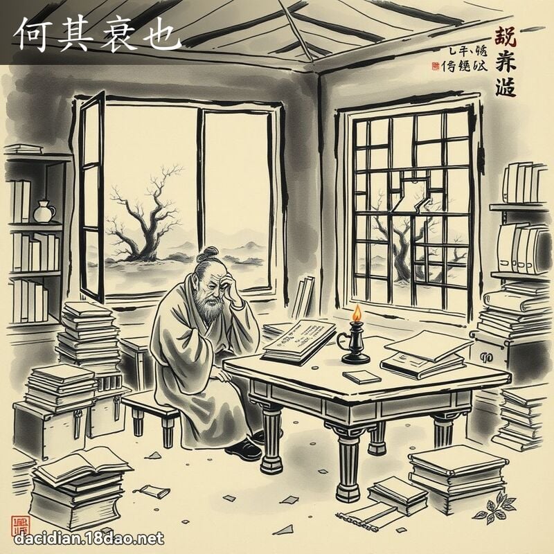 何其衰也 配图