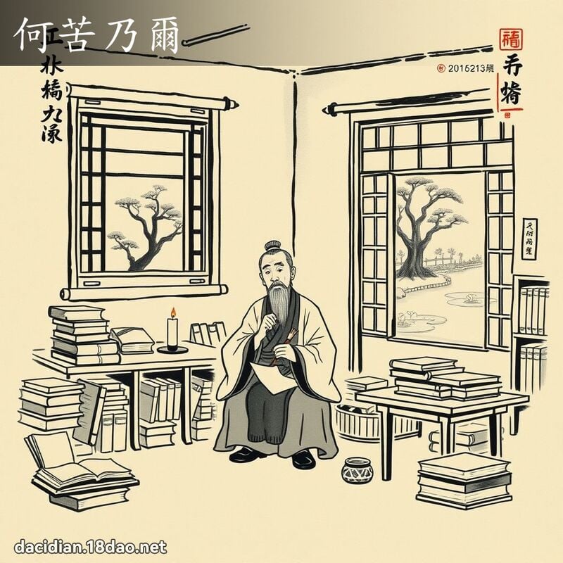 何苦乃尔 配图