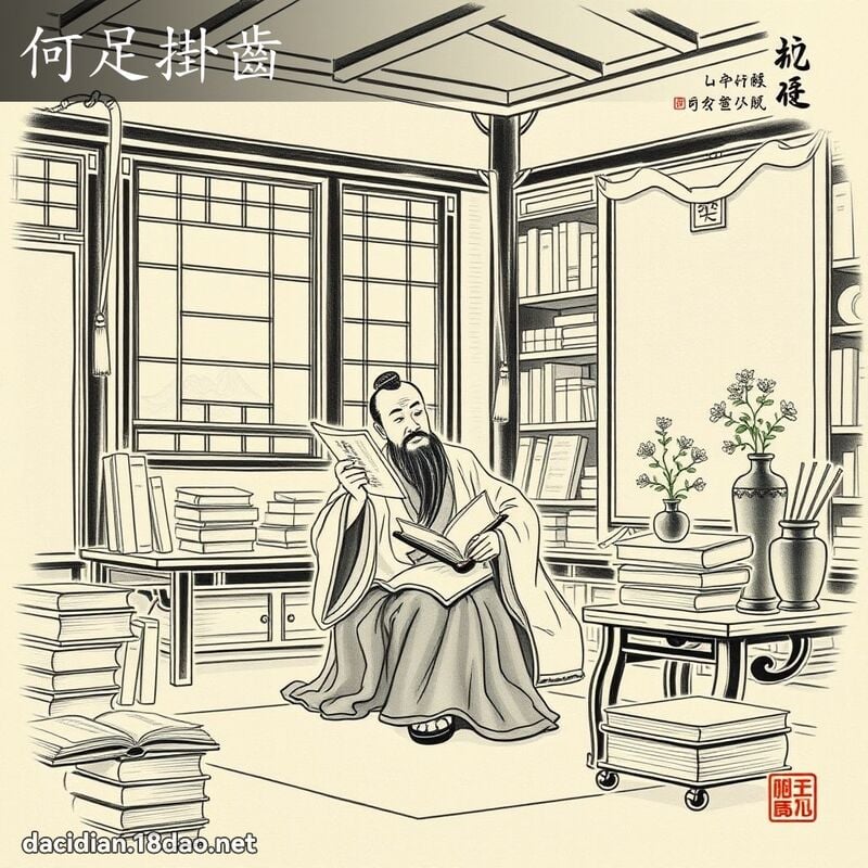 何足掛齿 配图