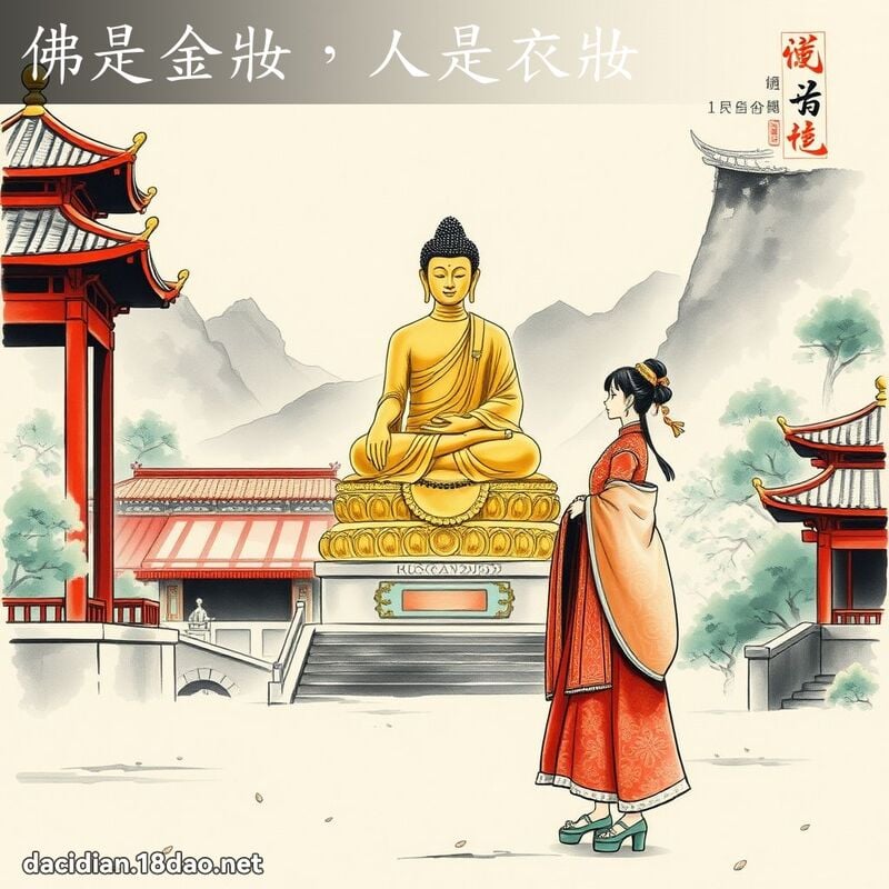 佛是金妝,人是衣妝 配图