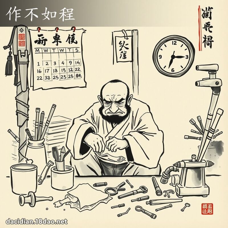 作不如程 配图