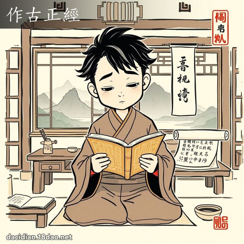 作古正經 配图