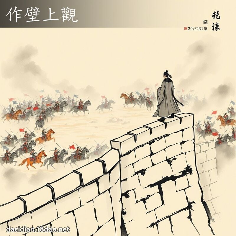 作壁上觀 配图