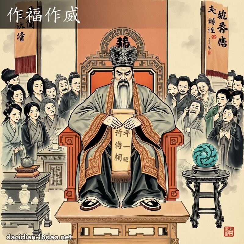 作福作威 配图