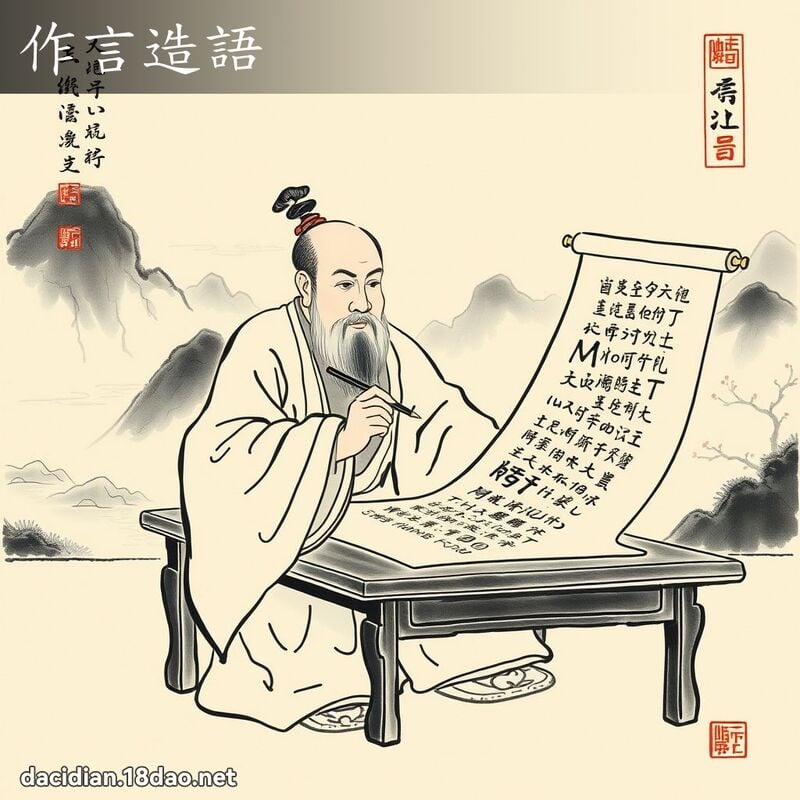 作言造語 配图