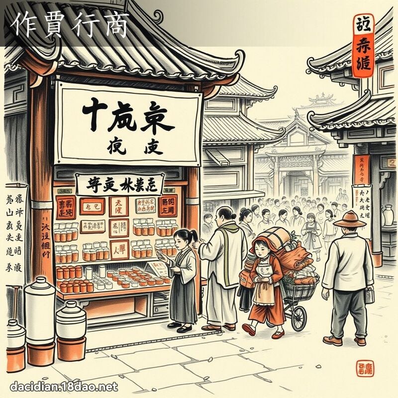 作賈行商 配图