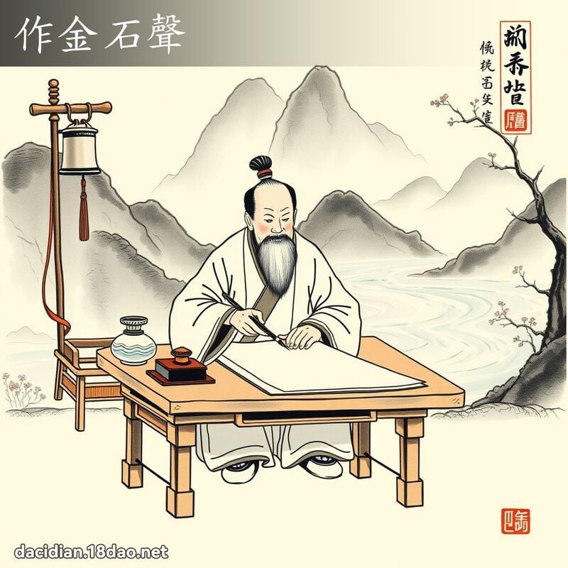 作金石聲 配图
