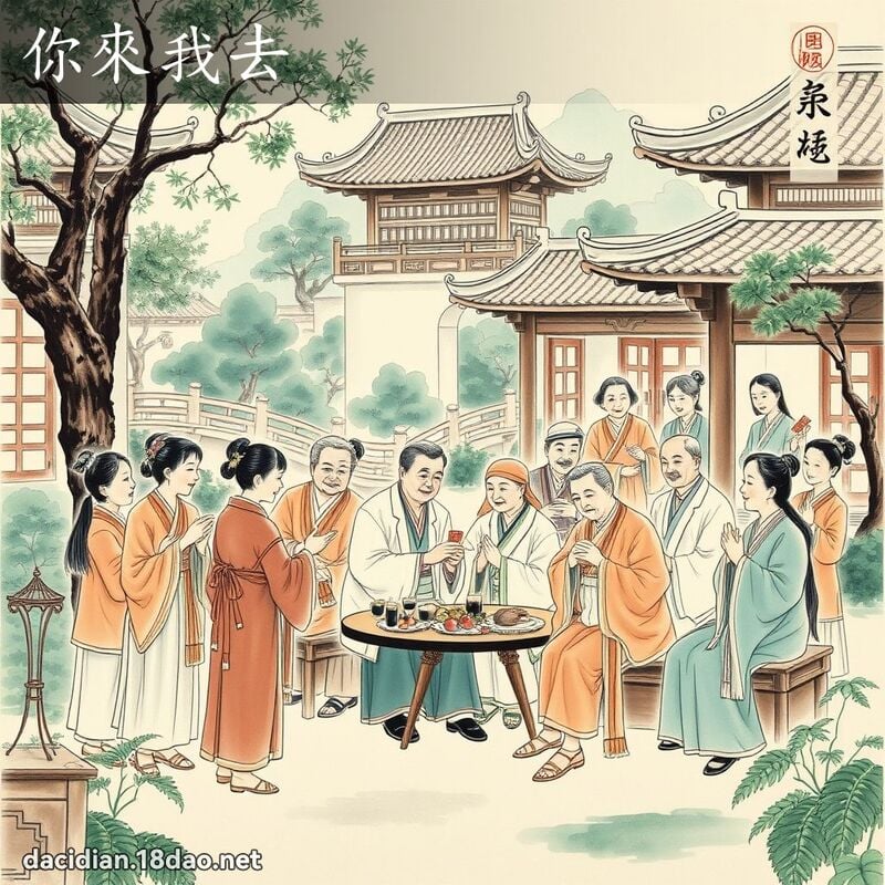 你來我去 配图