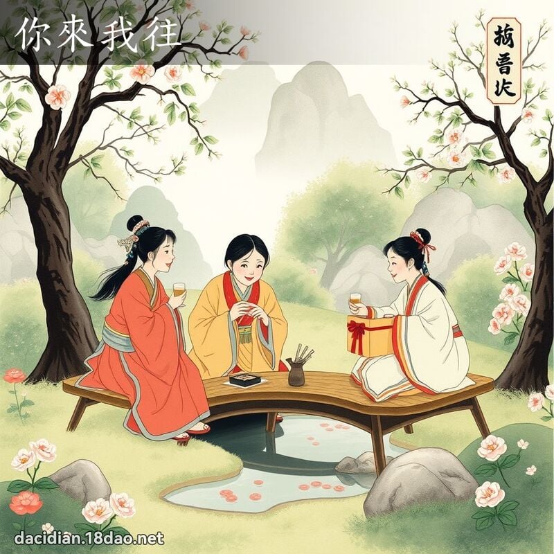 你來我往 配图
