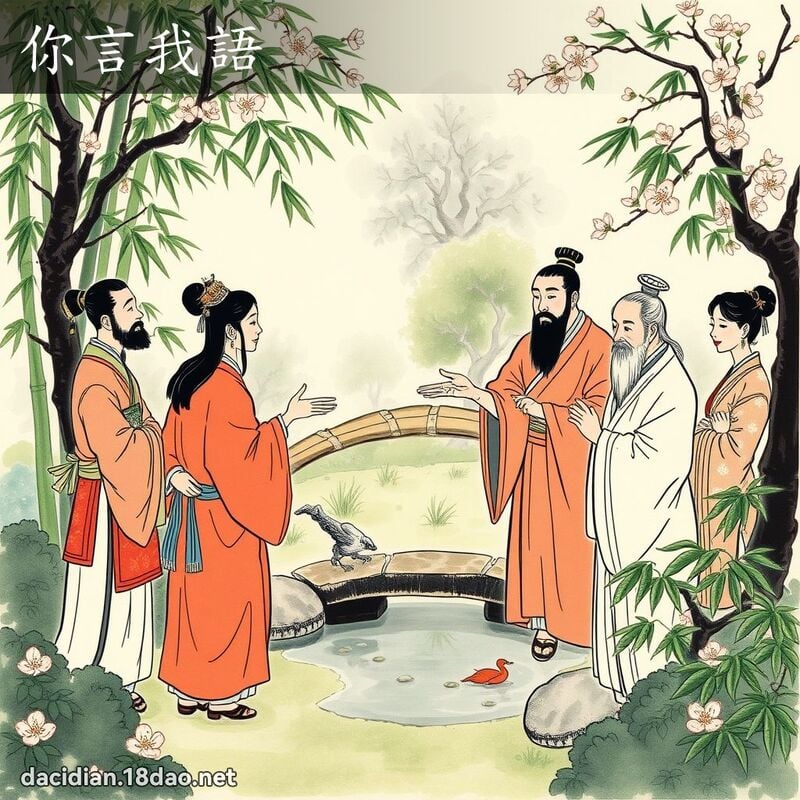 你言我語 配图