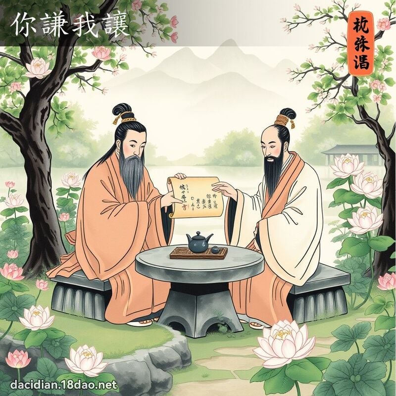 你謙我讓 配图