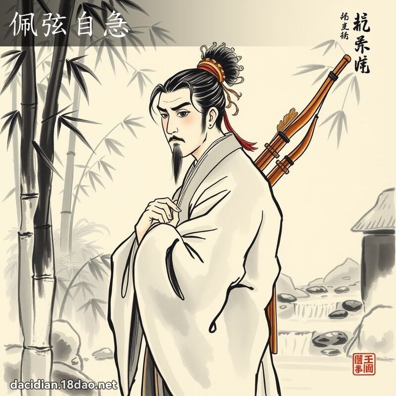 佩弦自急 配图