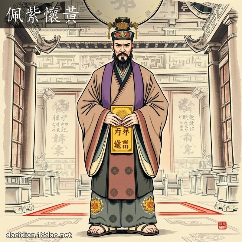 佩紫懷黃 配图