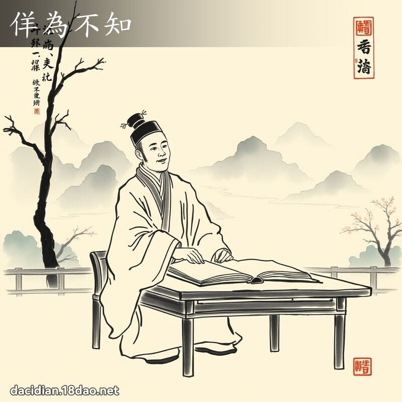 佯為不知 配图