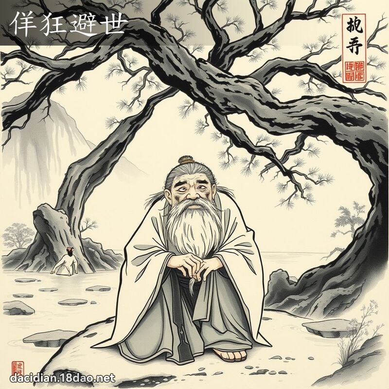 佯狂避世 配图