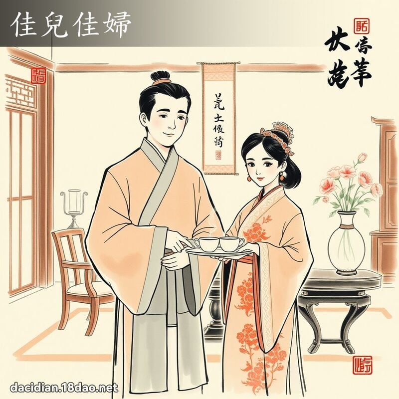 佳兒佳婦 配图