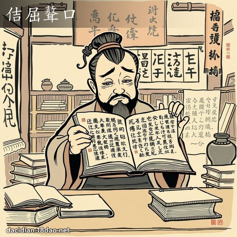 佶屈聱口 配图