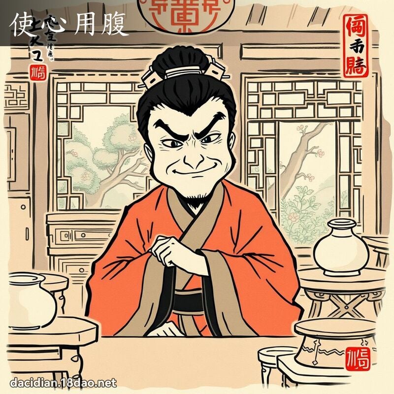 使心用腹 配图