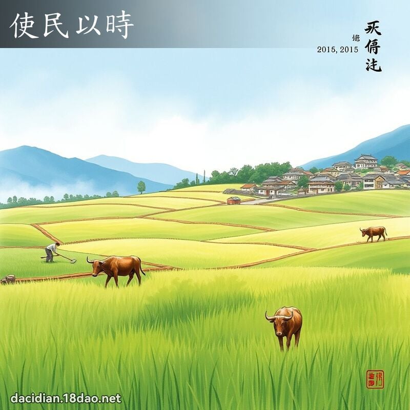 使民以时 配图