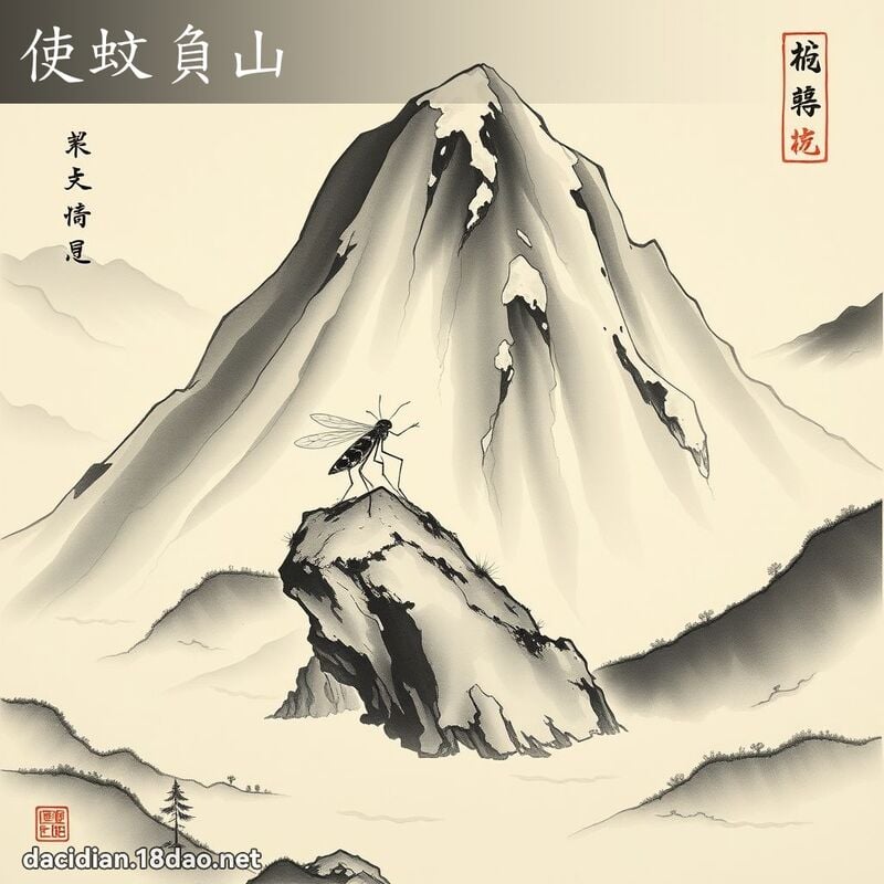 使蚊负山 配图