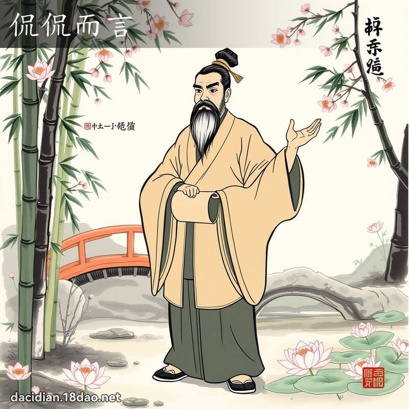 侃侃而言 配图