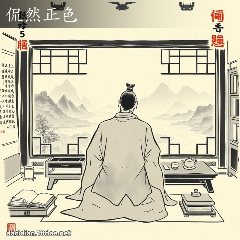 侃然正色 配图