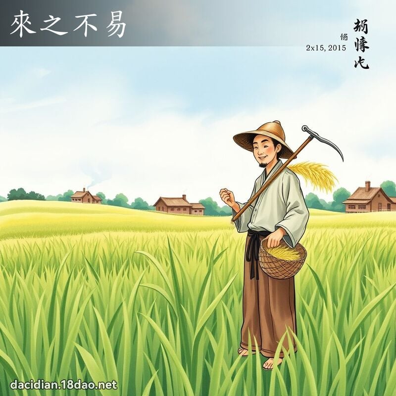 来之不易 配图