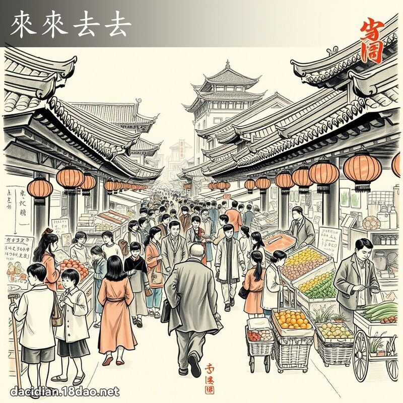 来来去去 配图