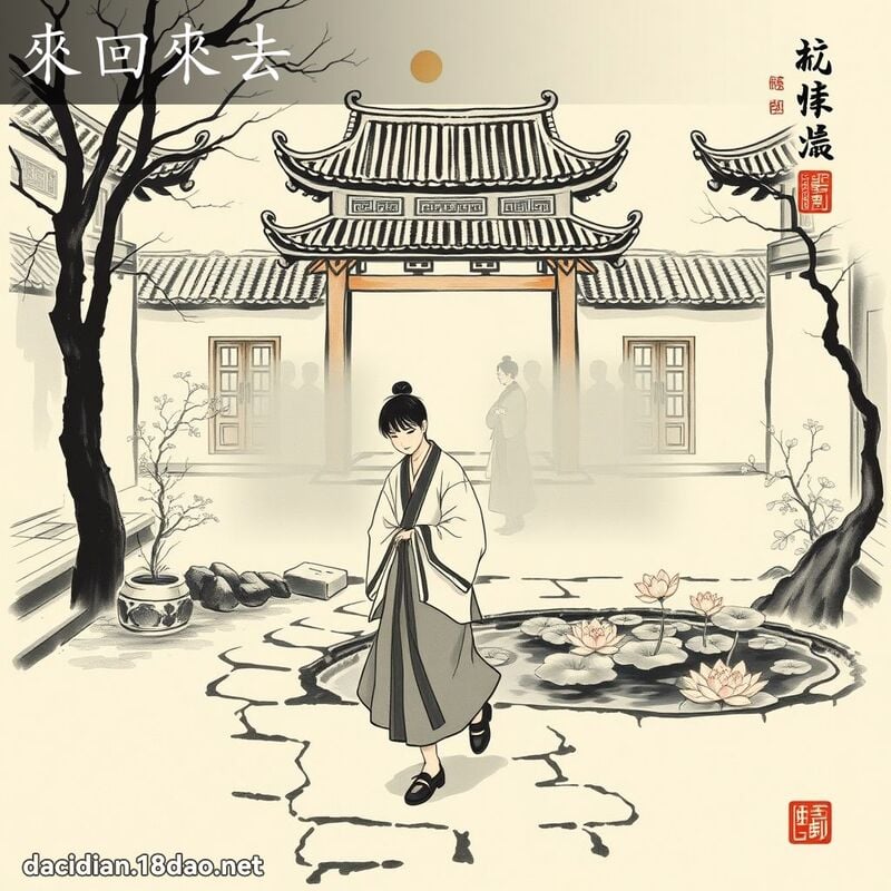 来回来去 配图
