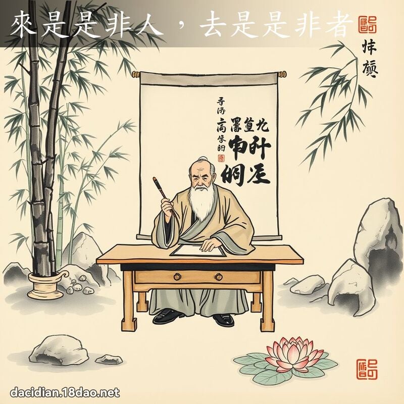 来是是非人,去是是非者 配图
