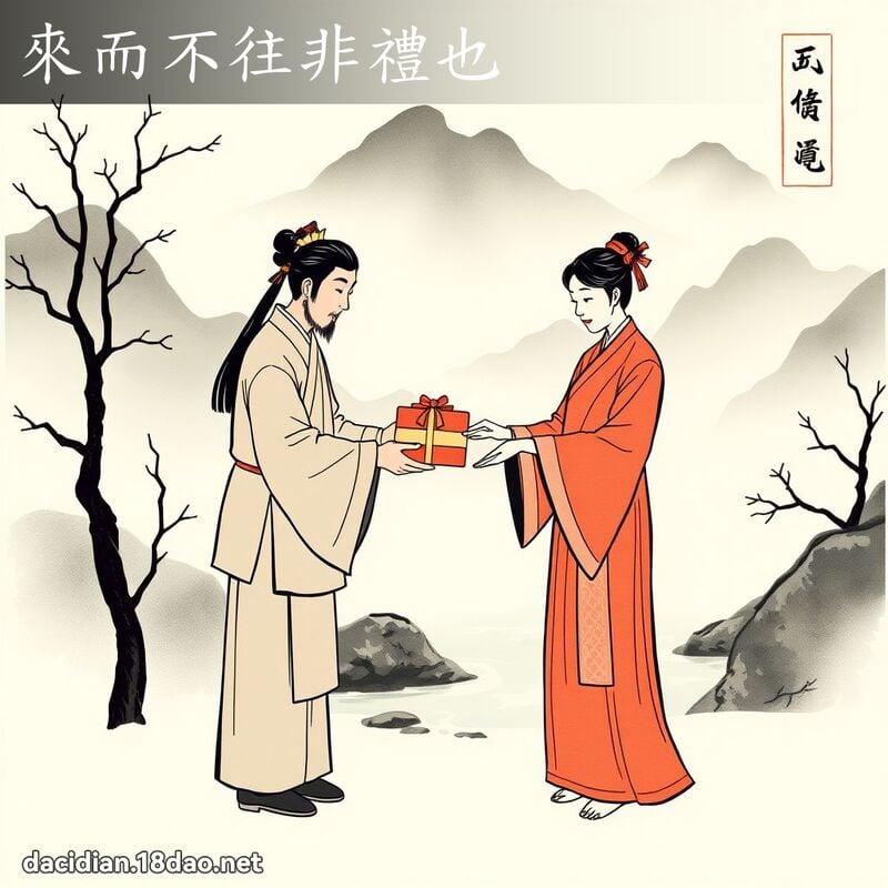 来而不往非礼也 配图