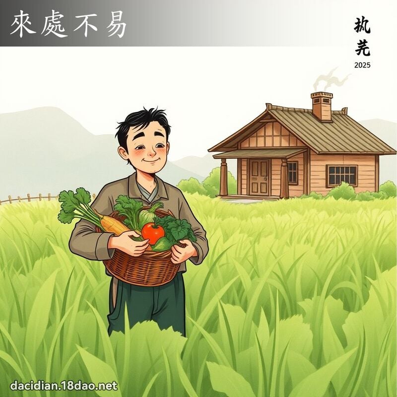 来处不易 配图