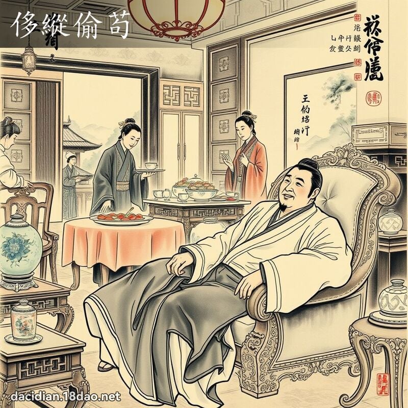 侈纵偷苟 配图