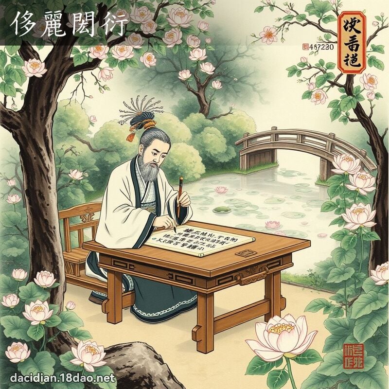 侈丽閎衍 配图