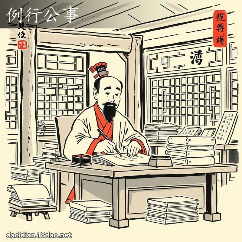 例行公事 配图