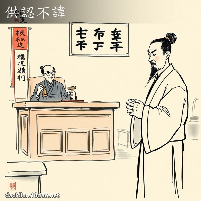 供认不讳 配图