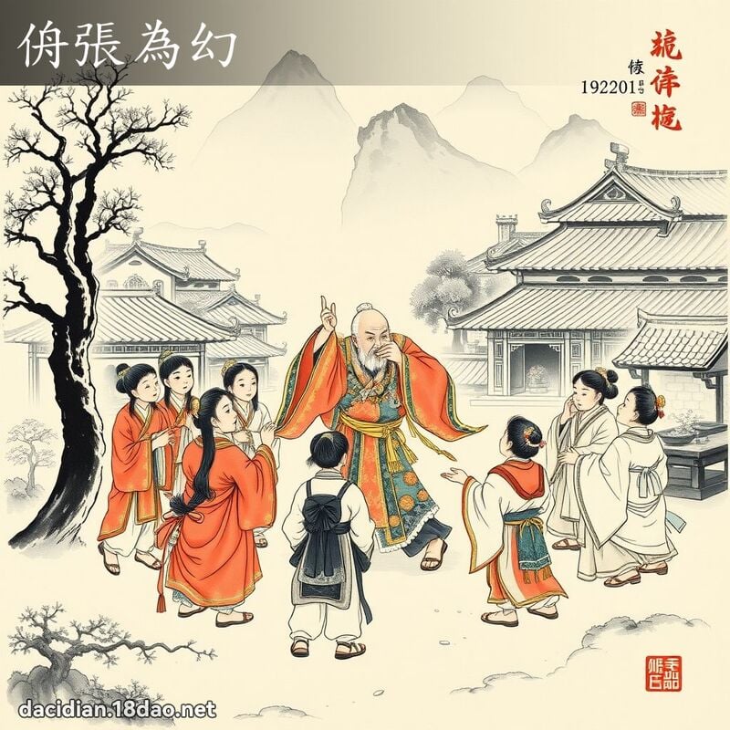 侜张为幻 配图