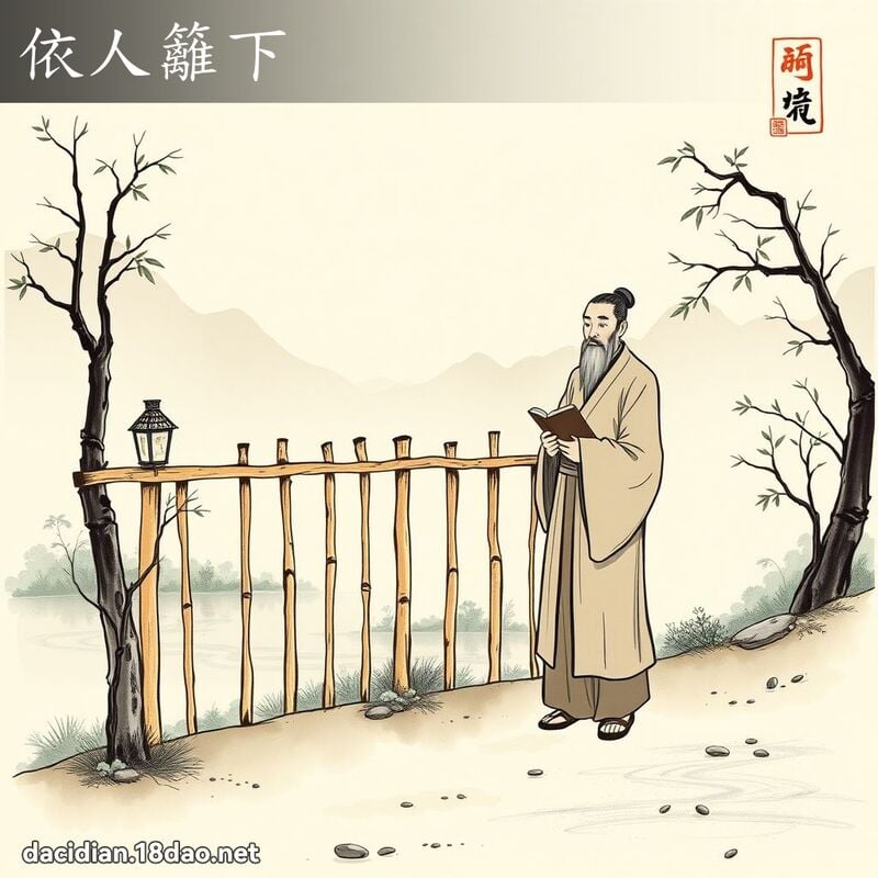依人篱下 配图