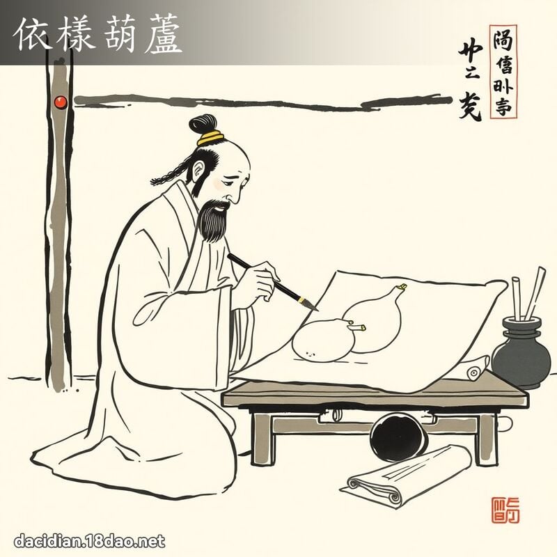 依样葫芦 配图