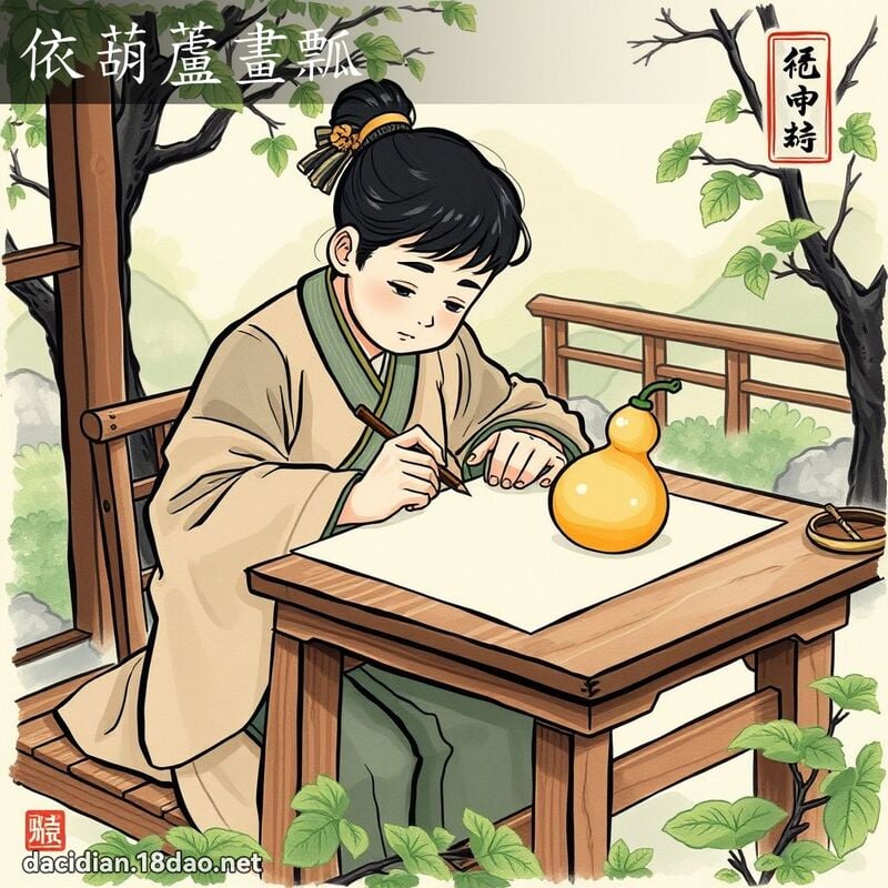 依葫芦画瓢 配图
