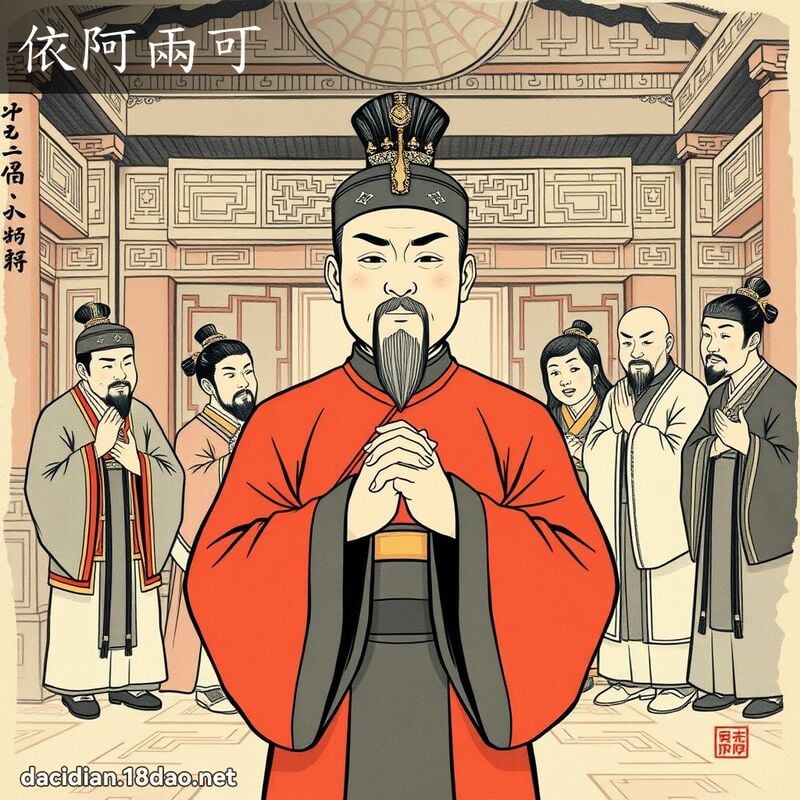 依阿两可 配图