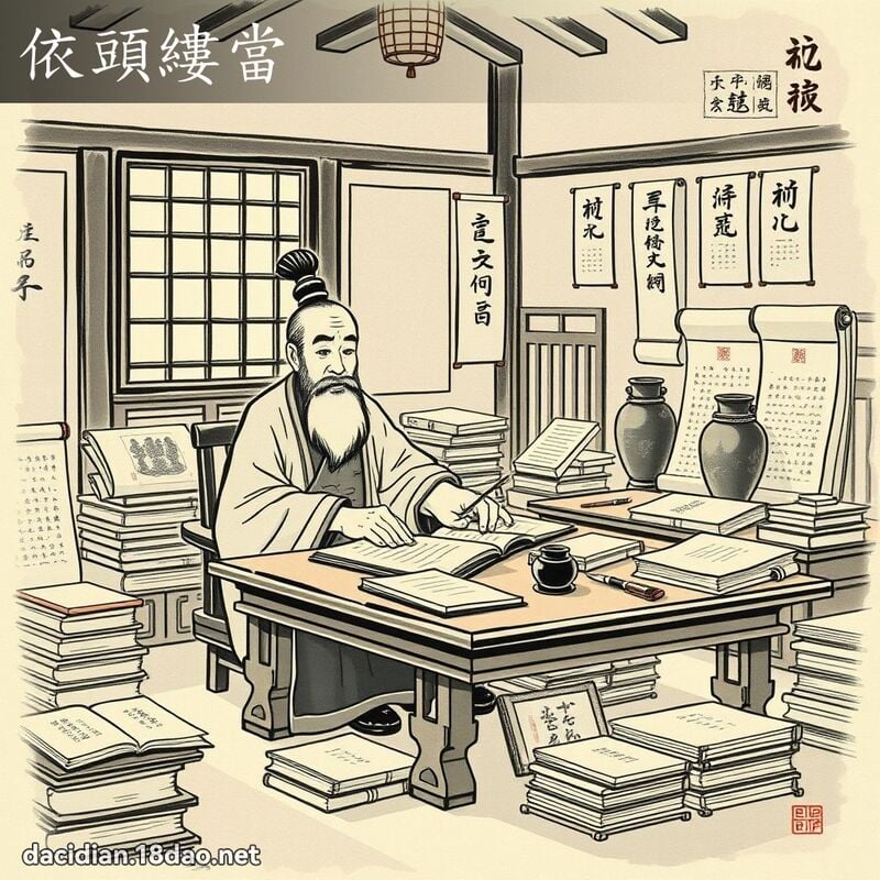 依头缕当 配图